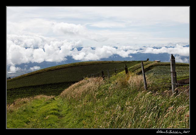 Costa Rica - Irazu - fields on Irazu mountainside