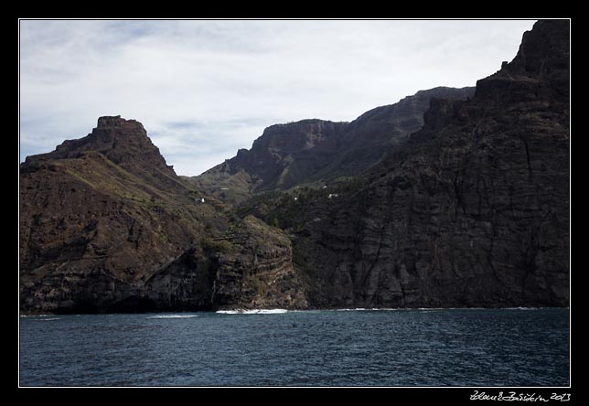 La Gomera - boat trip to Los Organos - Taguluche valley