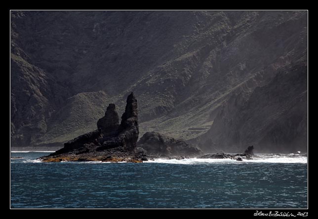 La Gomera - boat trip to Los Organos - petrified seals ...?