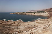 Dead Sea area - Dead Sea coast at Wadi Mujib mouth