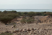 Dead Sea area - mining activities on the coast
