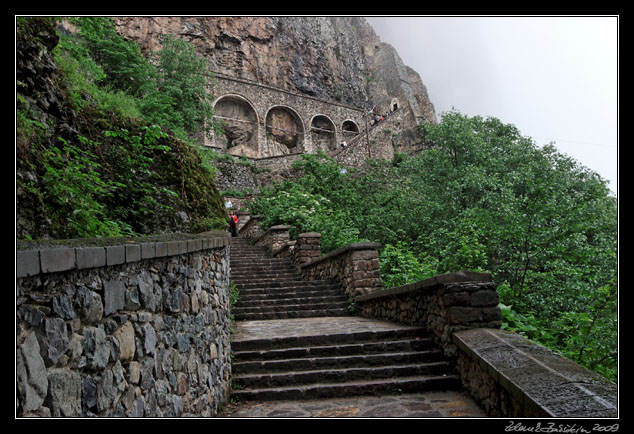 Turkey - stairs to Sumela monastery