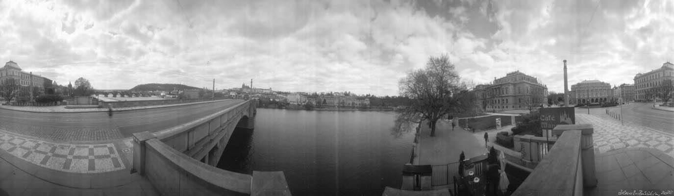 Pinhole Camera - Prague - Palach square and Manes bridge