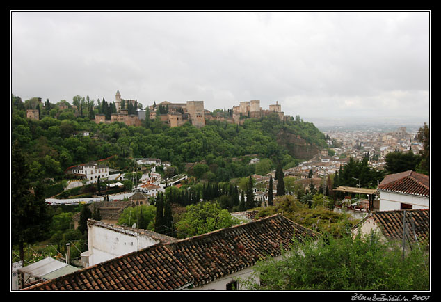 Andalucia - Alhambra as seen from Albaicin, Granada