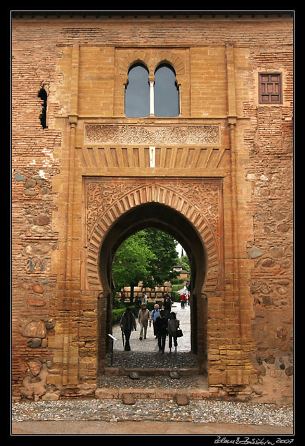 Andalucia - one of Alhambra gates, Granada