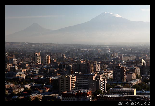 Yerevan - a view from the place of Mother Armenia