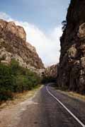 Armenia - Noravank - road to Noravank in the  narrow