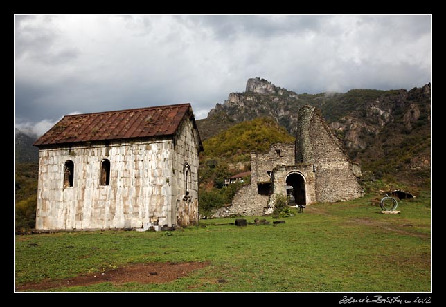 Armenia - Akhtala - chapel and entrance gate