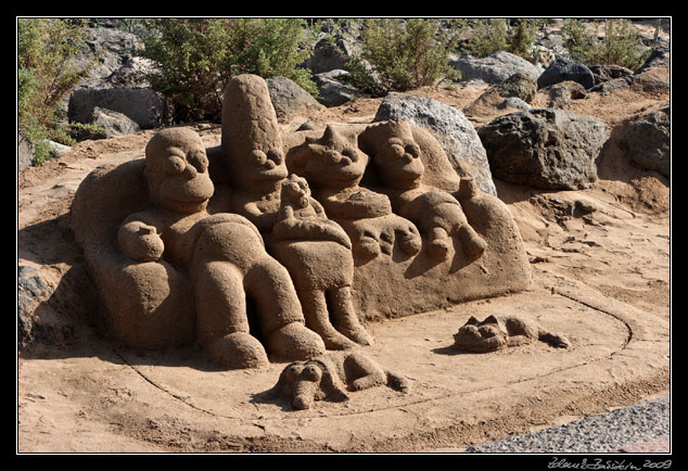 Gran Canaria - sand art in Maspalomas