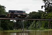 Costa Rica - Tortuguero canal - railroad bridge