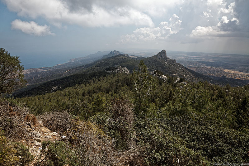 North Cyprus - Kantara - mountain ridge east of Kantara castle