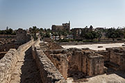 North Cyprus - Famagusta - St.Nicolas cathedral as seen from Othello castle
