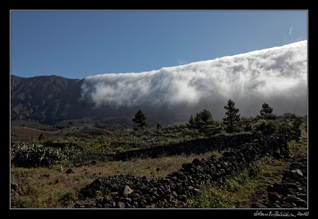 La Palma - NorthWest - clouds on Cumbre Nueva