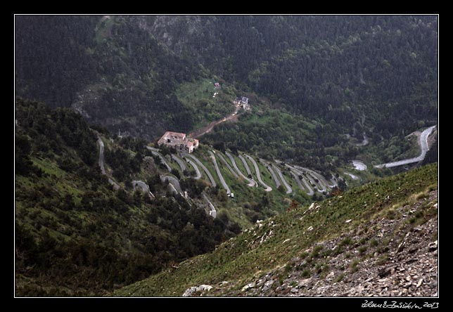 Col de Tende - switchbacks on the French side