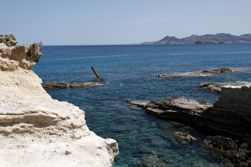 Milos - Sarakiniko - a shipwreck