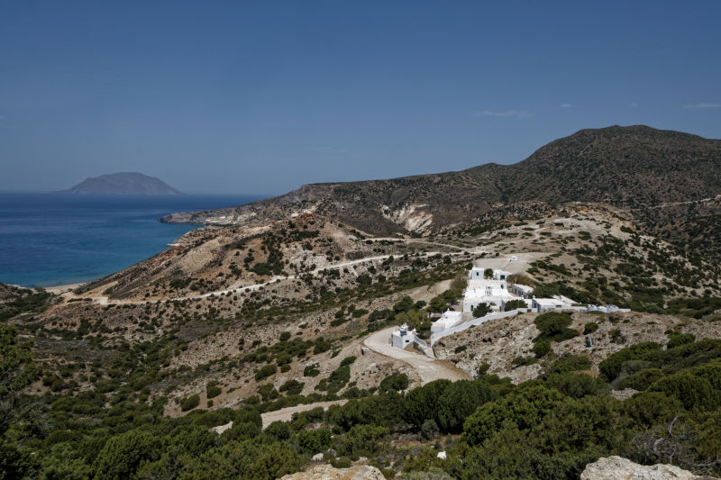Milos - southwest - Monastery of Agios Ioannis Siderianos
