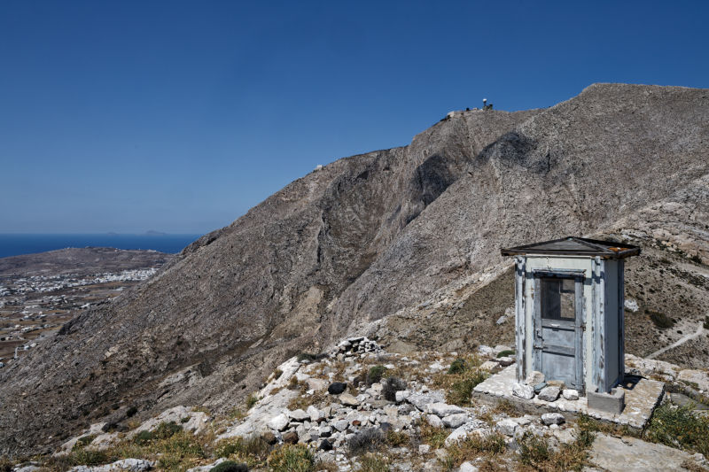 Thera (Santorini) - Ancient Thera - Profitis Ilias, 567m