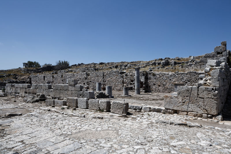 Thera (Santorini) - Ancient Thera - Basilike stoa, 3rd c.b.c.