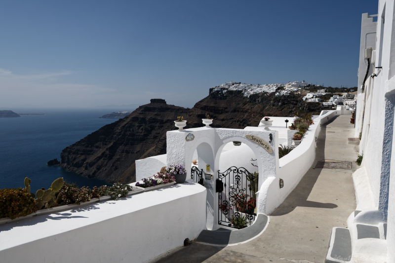 Thera (Santorini) - Fira - Imerovigli and Skaros rock