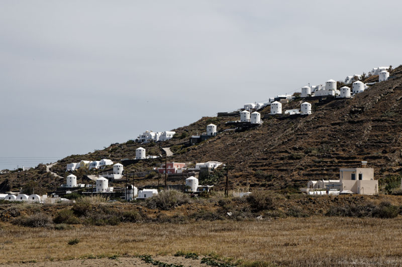 Thera (Santorini) - Vourvolos - windmills