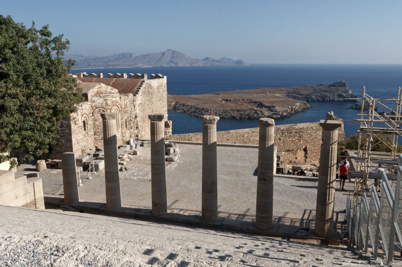 Lindos - Stairway to the propylaea