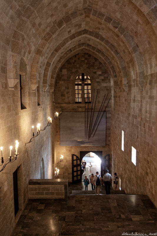 Rhodes - Palace of the Grand Master of the Knights of Rhodes - entrance hall