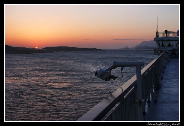 Olbia - Sunrise. Arrival to Sardinia