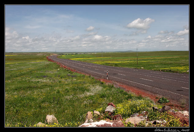 Turkey, Kars province - road  to Ani