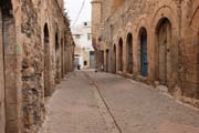Turkey - Mardin province - abandoned market street in old town Midyat