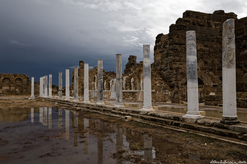 Side -  	Gymnasium complex - South Stoa