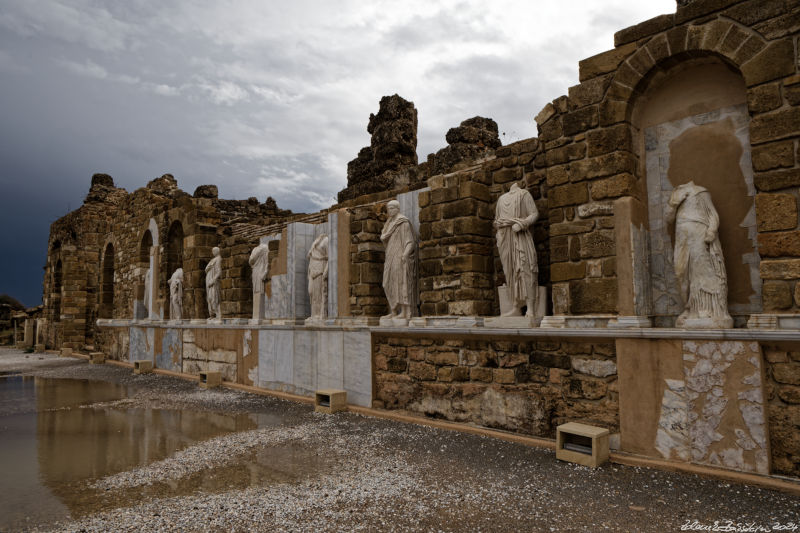 Side -  	Gymnasium complex - South Stoa