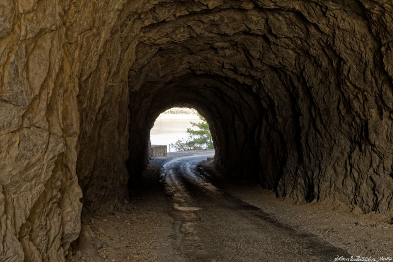 Manavgat dam, Lyrbe - road tunnel near the Manavgat dam